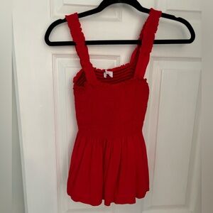 Peplum tank top